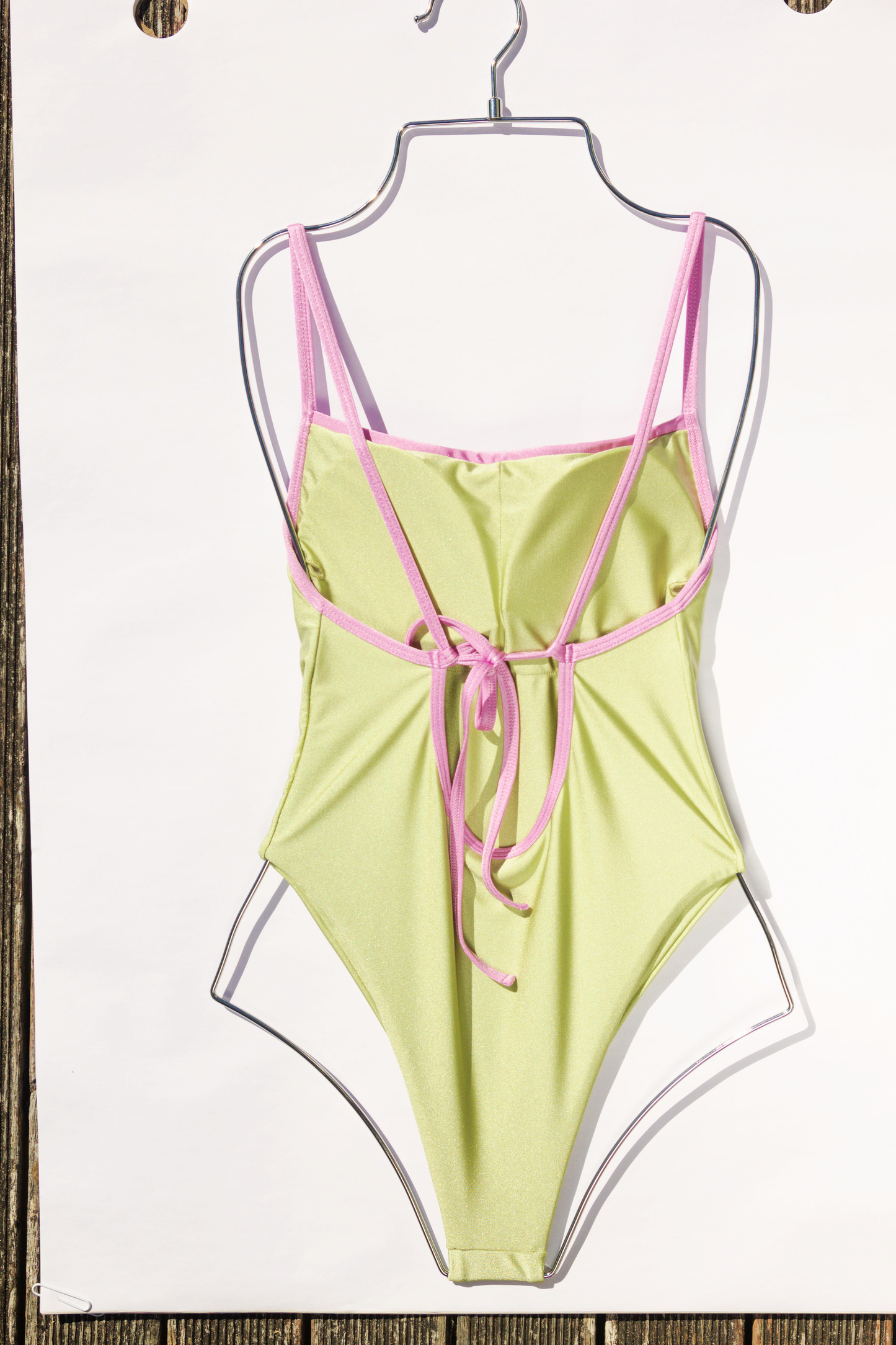 ALEJANDRA ONE PIECE BIKINI - BABY GREEN AND LILA