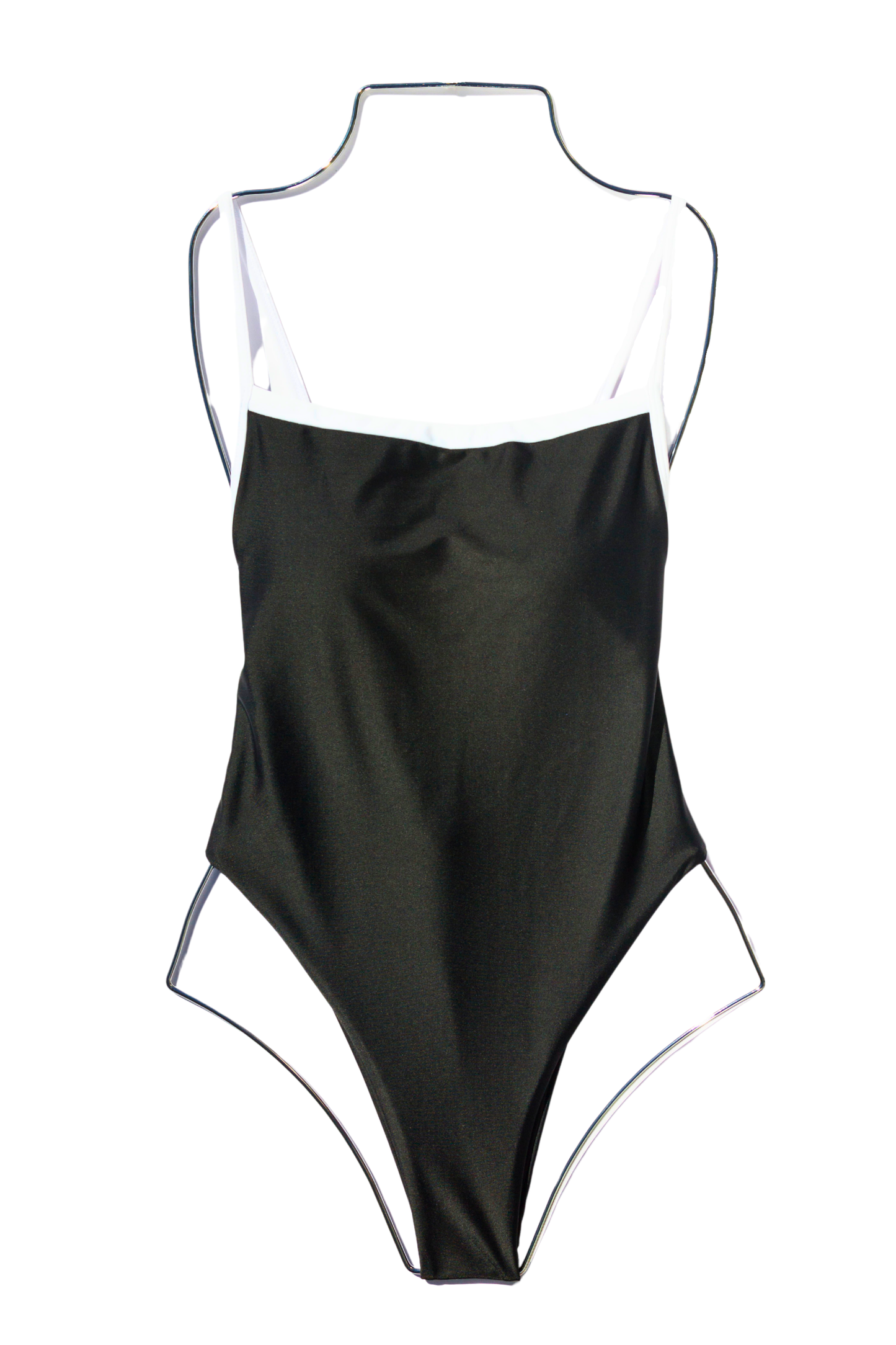 ALEJANDRA ONE PIECE BIKINI - BLACK AND WHITE